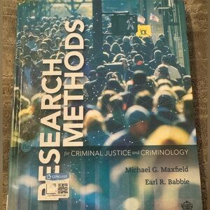 Textbook Research methods for criminal justice and criminology 
8th edition